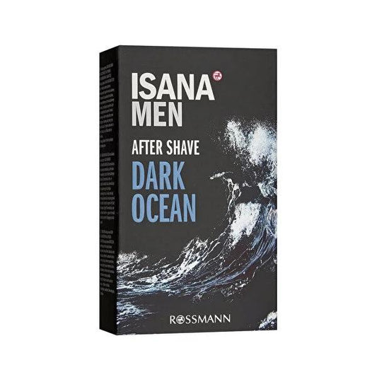 Isana Men Dark Ocean Aftershave Lotion: Soothe, Refresh & Revitalize Skin with Masculine Sandalwood & Cedarwood Scent