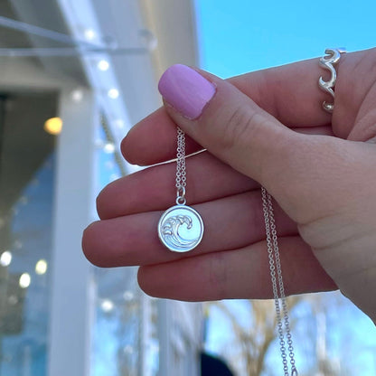 Wave Coin Necklace