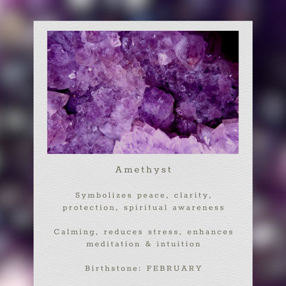 Amethyst Adjustable Stacking Bracelet
