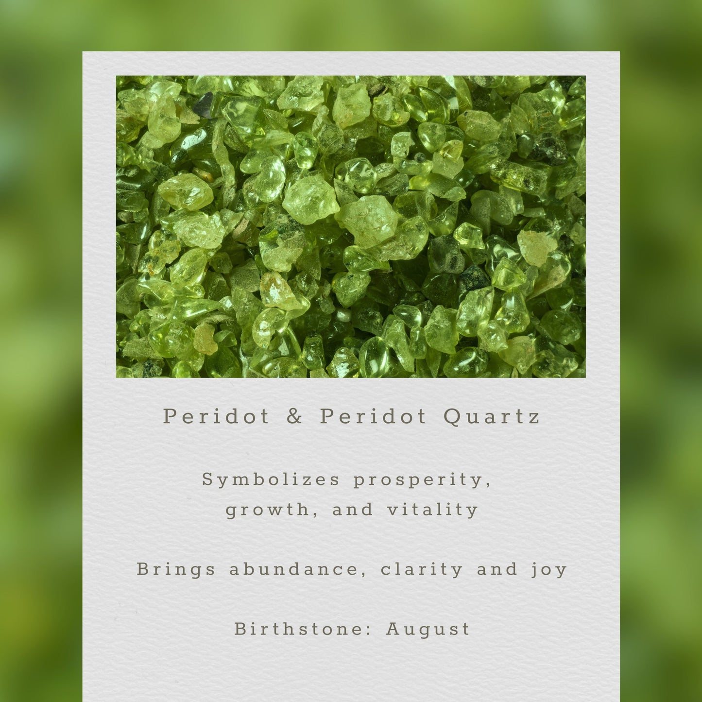 Peridot Adjustable Stacking Bracelet