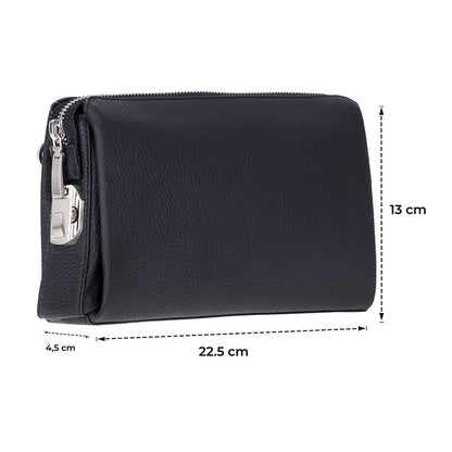 Lupus Leather Clutch Bag – Genuine Leather Wrist Clutch for Men & Women for Everyday Elegance | Minimal & Handcrafted