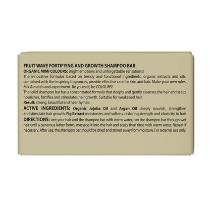 ORGANIC MIMI, FRUIT WAVE FORTIFYING AND GROWTH SHAMPOO BAR, 50 g
