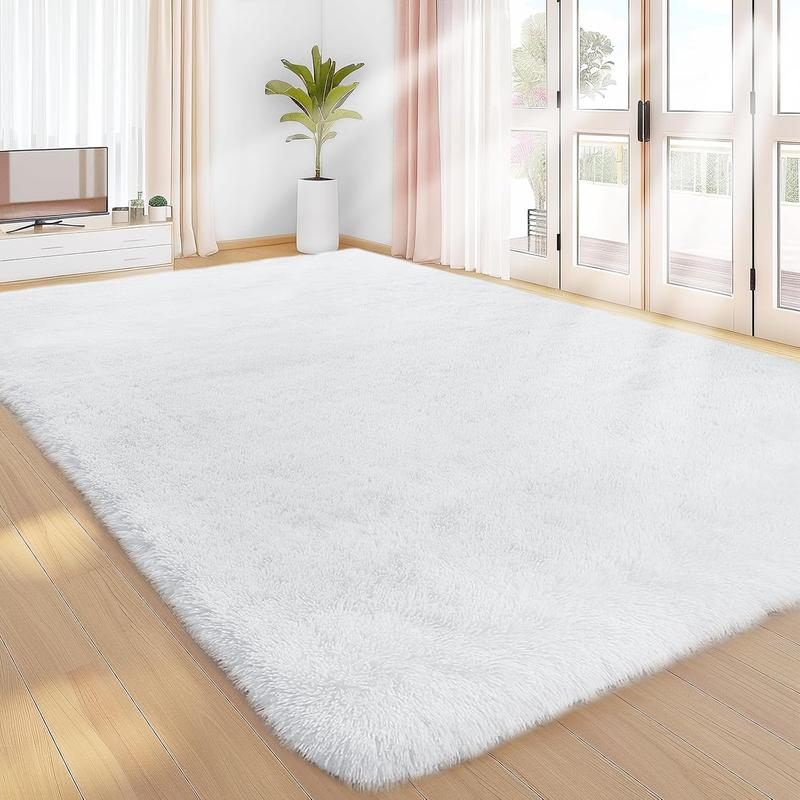 Faux Fur Shag Rug, 1 Count Soft Plush Rug, Comfortable Area Rug, Decorative Carpet for Home Living Room Bedroom, Contemporary Rugs