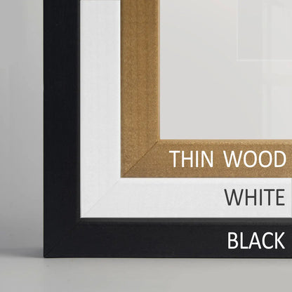 Abstract Mountain 3 Piece Wall Art. Black White Minimalist