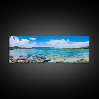 The Beaches of Ishigaki, Okinawa Art, Sunset Photography Beach House Decor, Lake House Art, Framed Canvas Print, Landscape Photography