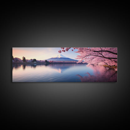 Panoramic Print of Mount Fuji Japan Extra Large Wall Art, Panoramic Wall Art, Panoramic Landscape Print, Landscape Photography