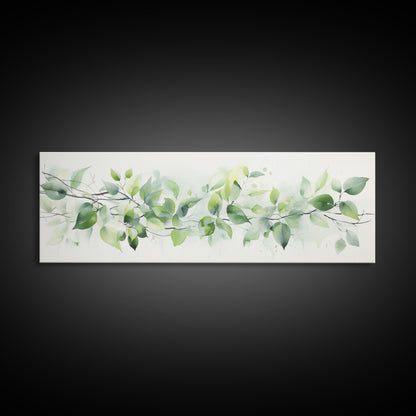 Botanical Art Print - Framed Canvas Print - Eucalyptus Art - Garden Print - Large Gallery Wrap Ready To Hang Wall Art, Optional Frame