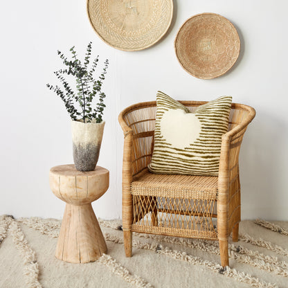 Binga Blonde Natural Woven Wall Basket