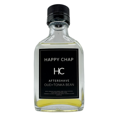Happy Chap Oud + Tonka Bean Shaving Collection