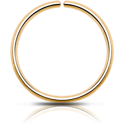 Single Hoop Nose 14k Yellow Gold Filled Nose Hoop Ring
