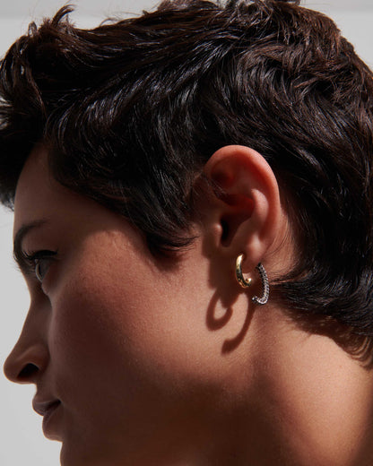 Luna Mini Pave Earrings