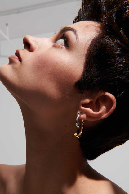Luna Earrings Two Tone