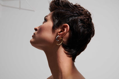Luna Earrings Two Tone