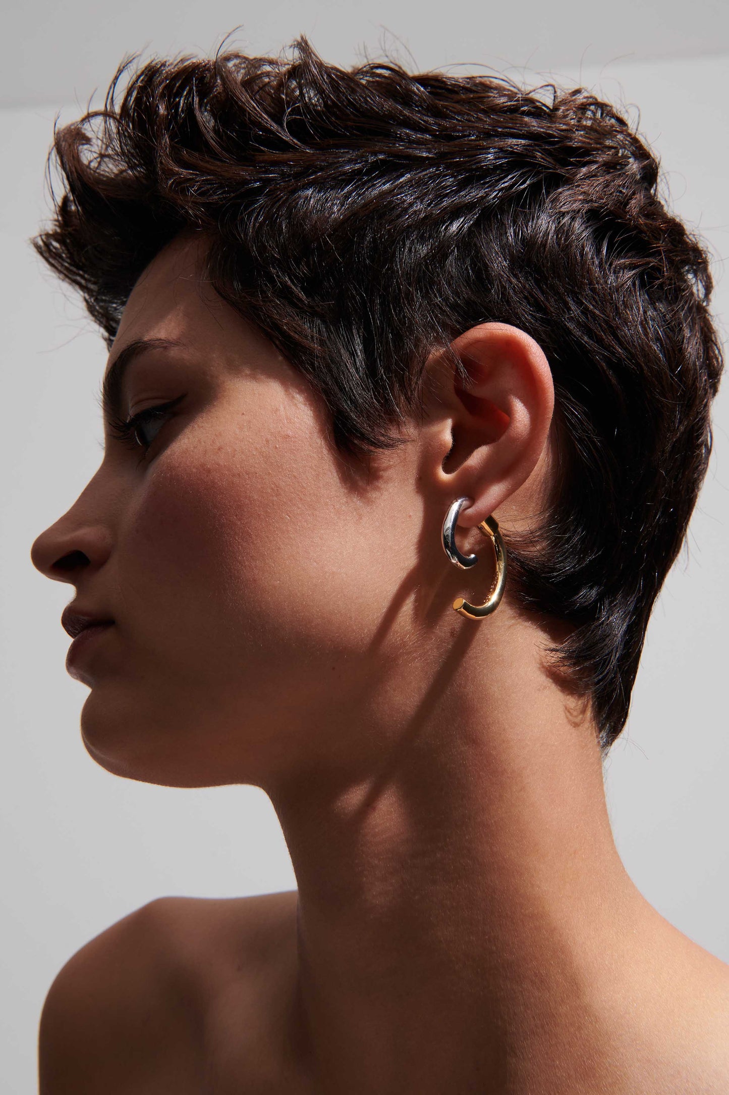 Luna Earrings Two Tone