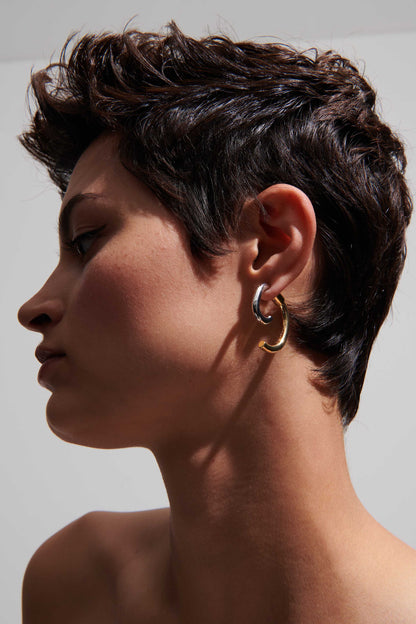Luna Earrings Two Tone