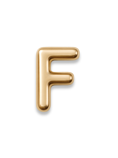 Gold Letter Slide Charms