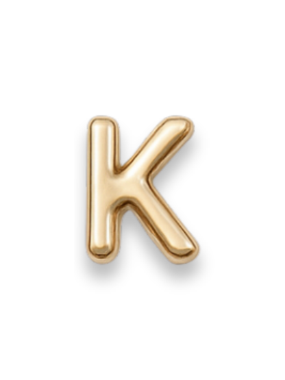 Gold Letter Slide Charms