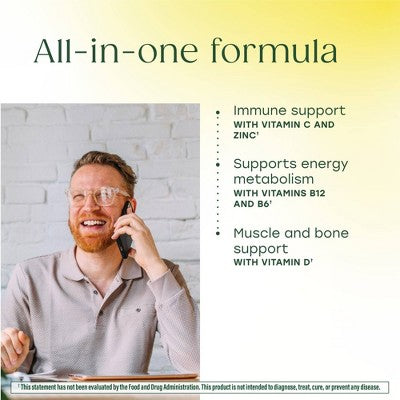 MegaFood Mens Multivitamin 40+ Immune Support 30ct - New