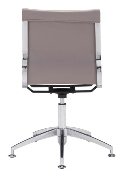 Glider Faux Leather Conference Chair