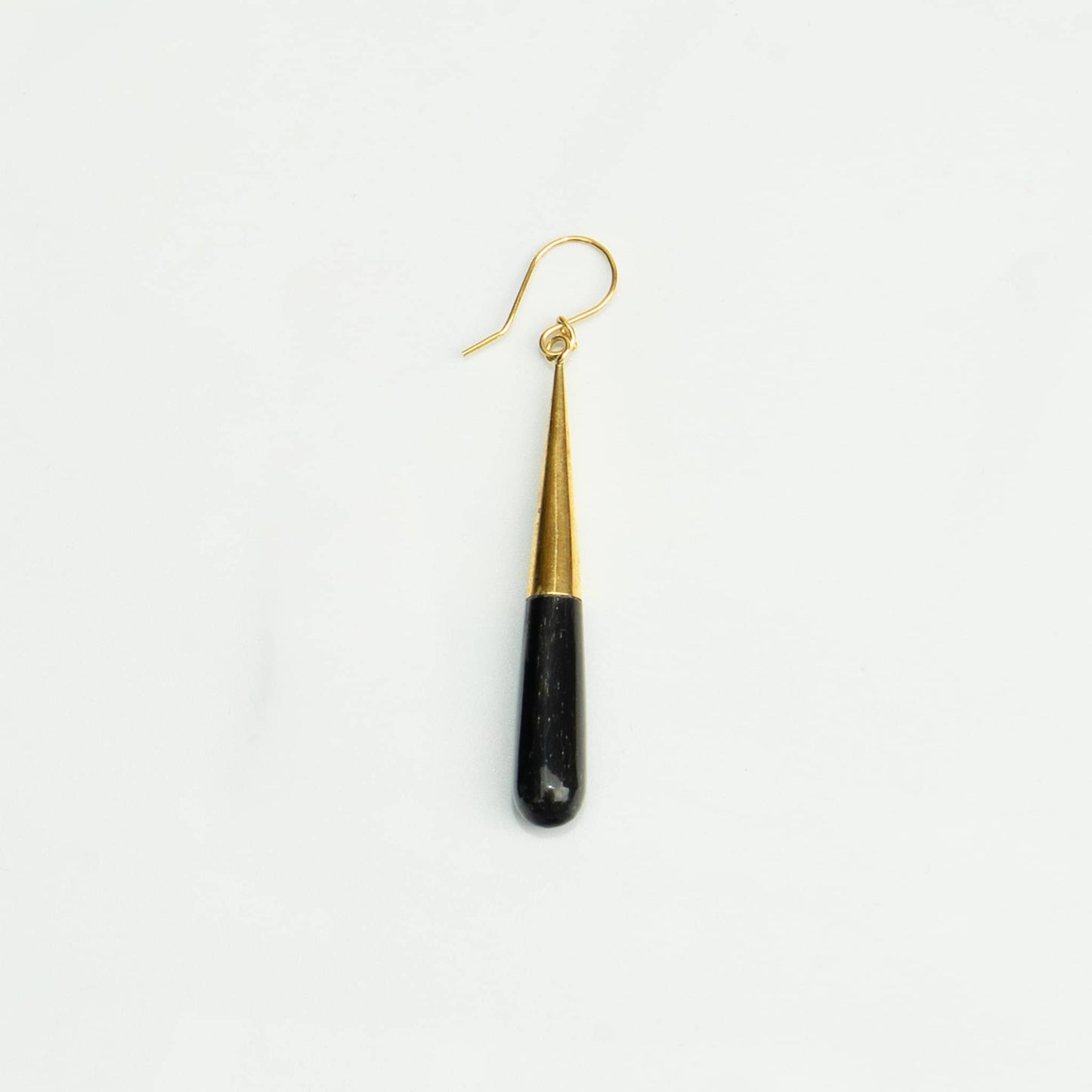 Brass & Horn Teardrop Dangle Earrings | Guru