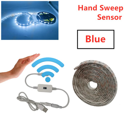 USB Motion Sensor LED Strip Light | Hand Wave Control for TV Kitchen