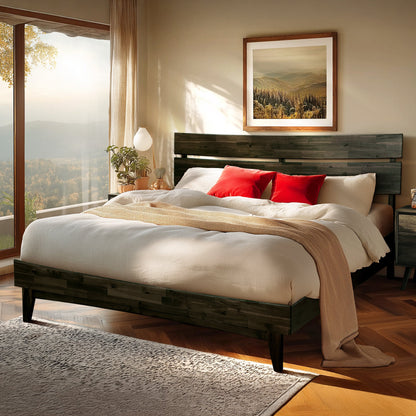 Aurora Solid Wood Bed Frame