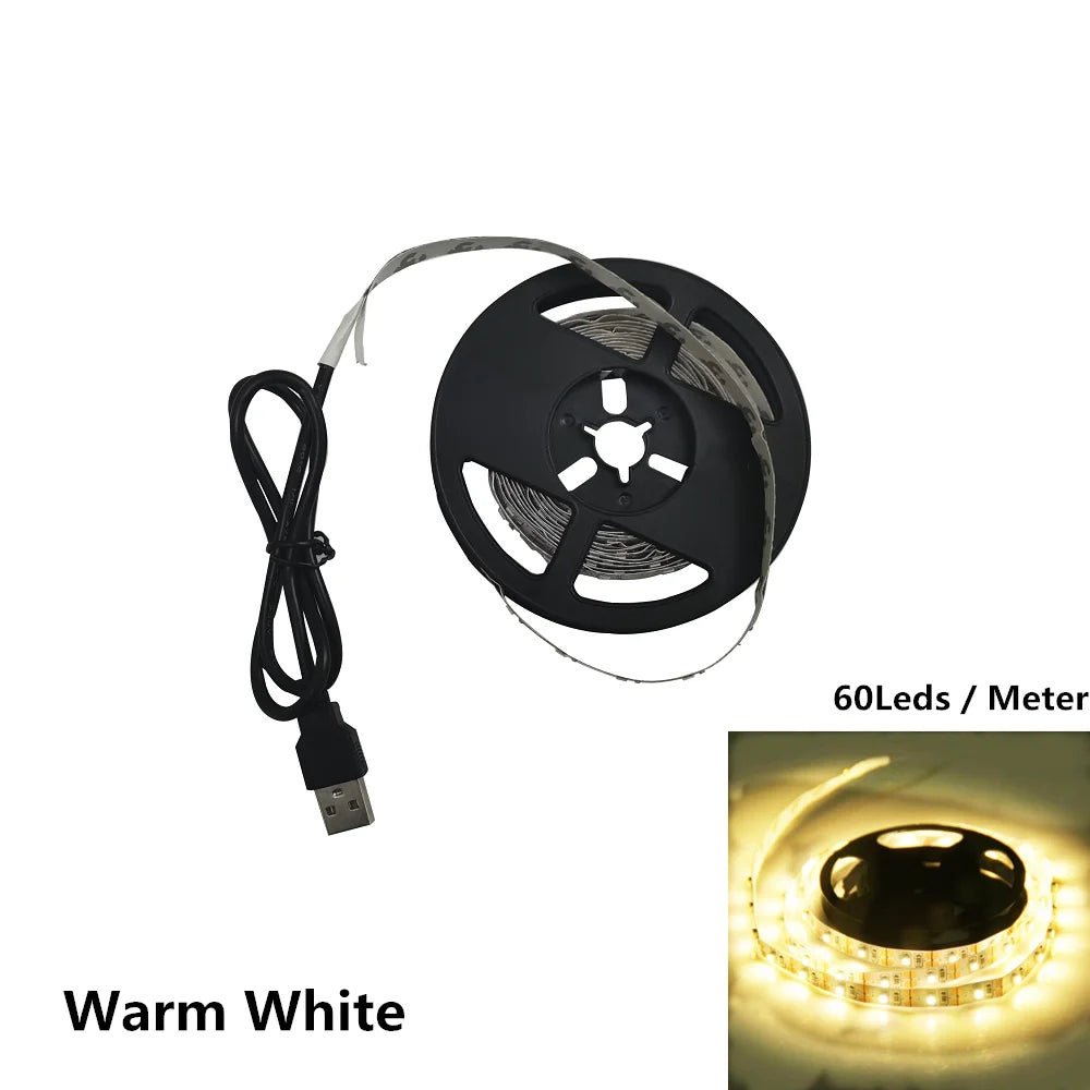 USB Motion Sensor LED Strip Light | Hand Wave Control for TV Kitchen