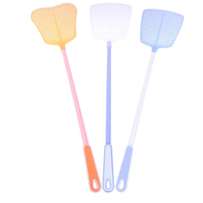 Durable Fly Swatter | Long Handle Plastic Mosquito Killer for Home