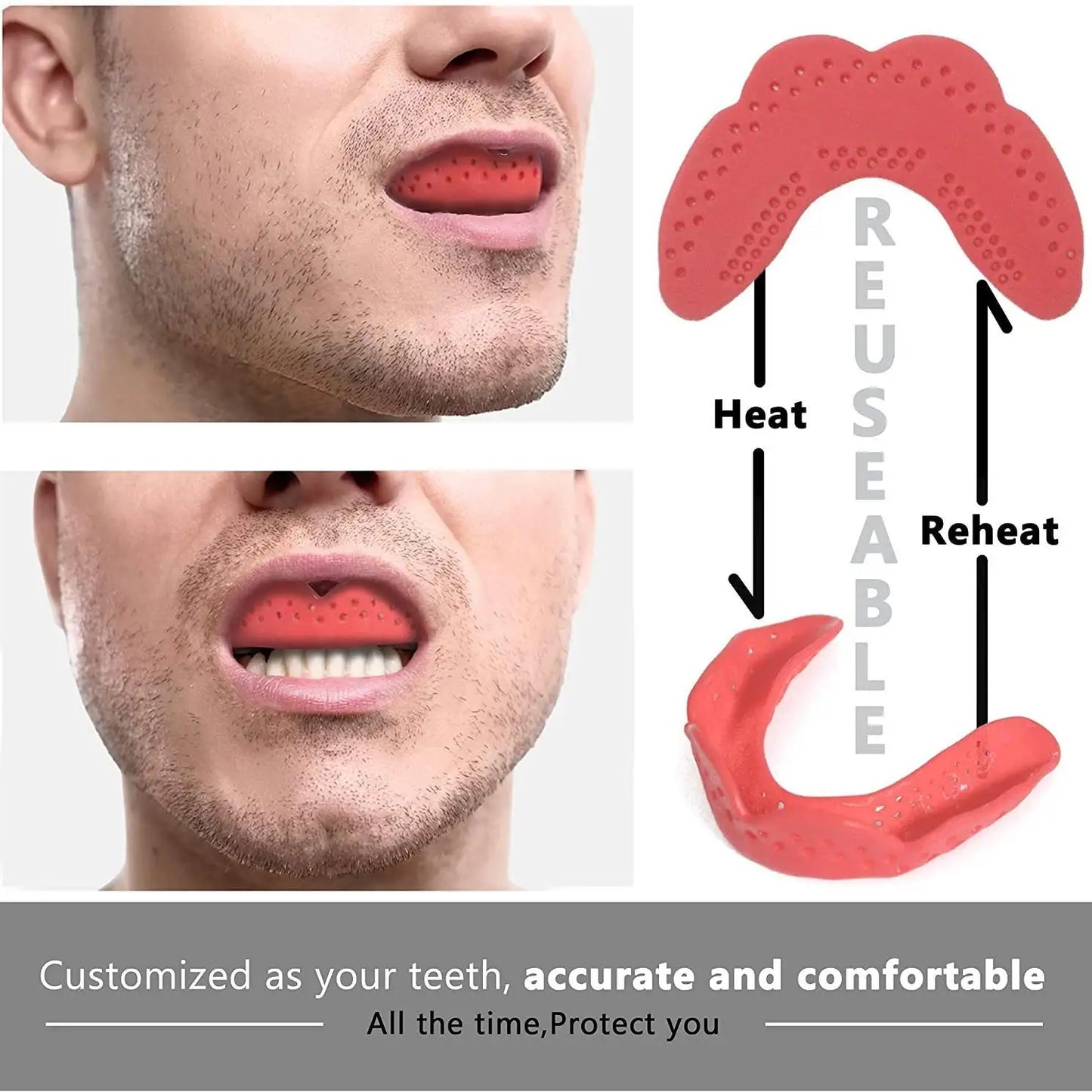 Mouth Guard for Sports | Teeth Protector for Boxing Basketball Football Rugby