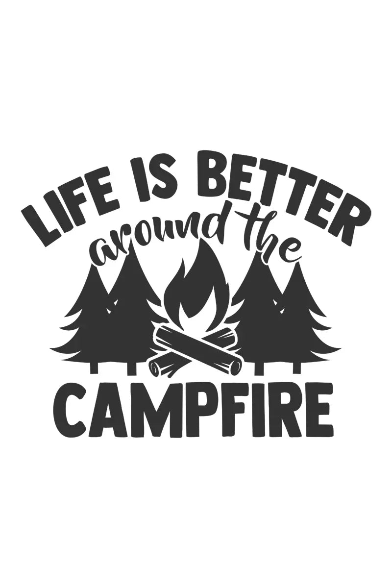 Camp Life Vinyl Decal Bundle | Camper Door Window Sticker for Laptop Water Bottle