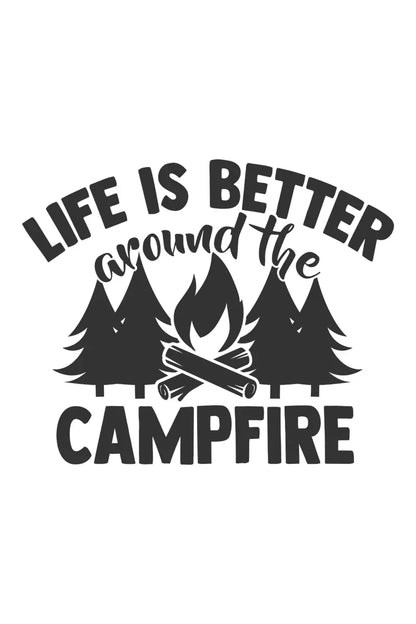 Camp Life Vinyl Decal Bundle | Camper Door Window Sticker for Laptop Water Bottle