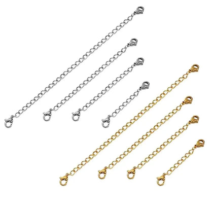 Stainless Steel Extender Chain Set for Necklace Bracelet | DIY Jewelry Making Supplies