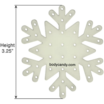 Glow in the Dark Snowflake Travel Flat Back Earring Palette