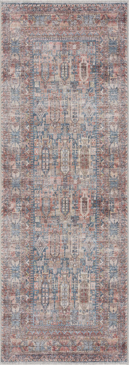 Burnt Orange Holi-2300 Washable Area Rug