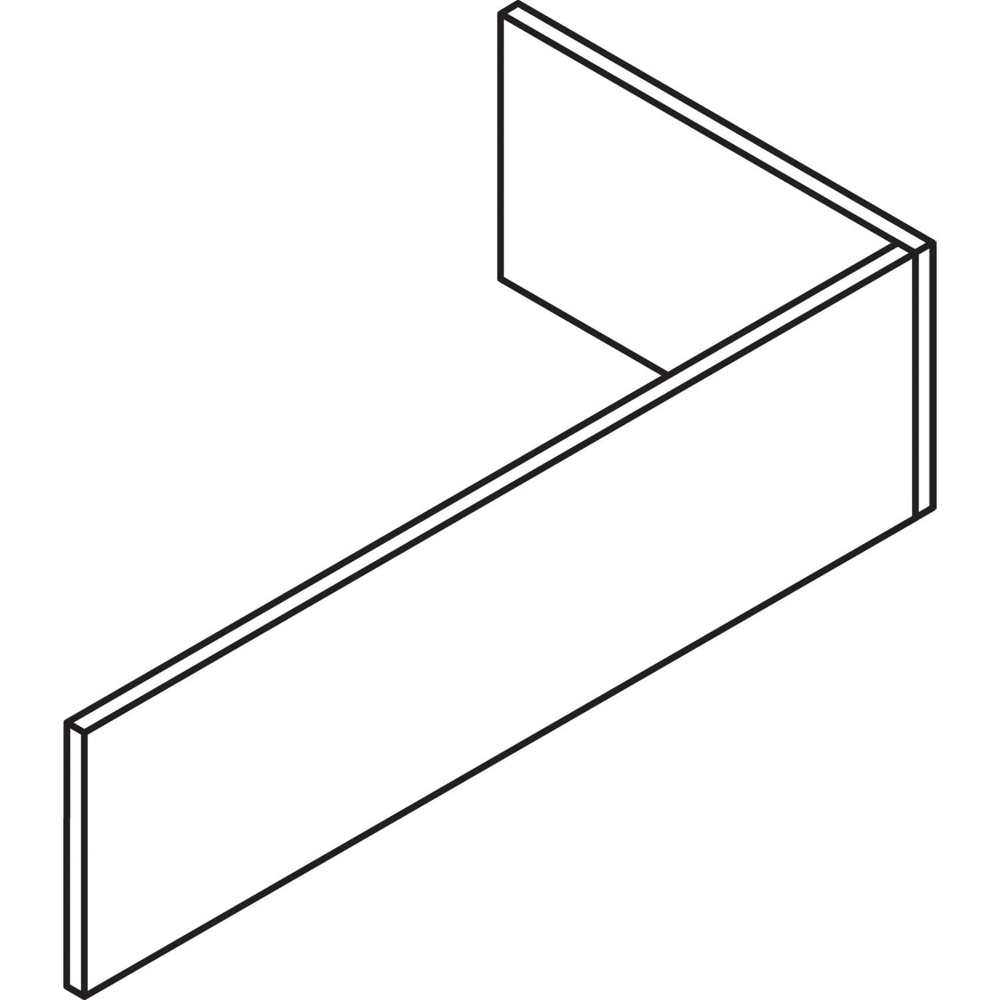 HON Foundation Reception Station - For Returns, 42.25w x 24d x 13h, Pinnacle