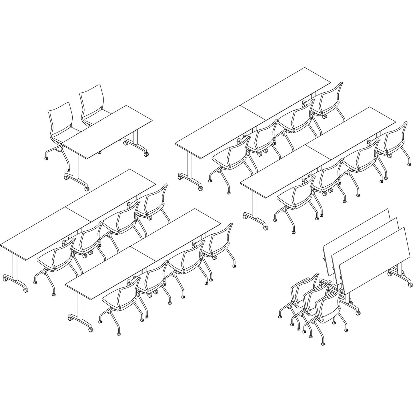HON Huddle Multipurpose Rectangular Top, 60w x 30d, Harvest/Black