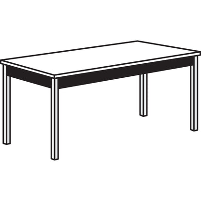 HON Utility Table, Rectangular, 60w x 20d x 29h, Light Gray