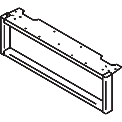 HON Voi O-Leg Support for Low Credenza, 2 x 29.75 x 7, Platinum Metallic
