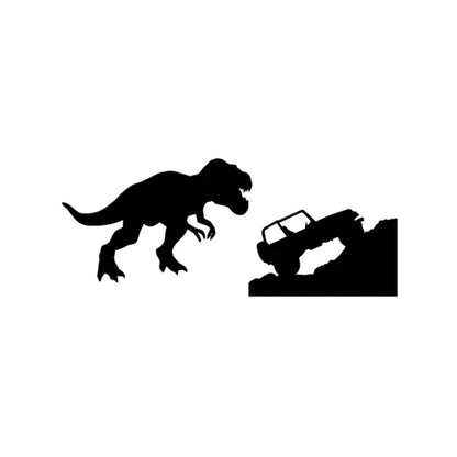 T-Rex Dinosaur Car Sticker | Jeep Window Decal for Laptop and Car Decoration