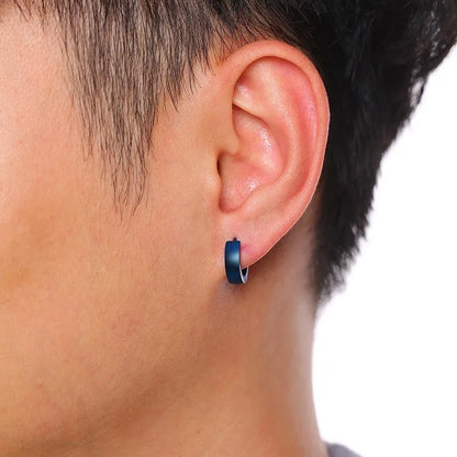 VNOX Stainless Steel Hoop Earrings for Men Women | Small Huggie Earrings