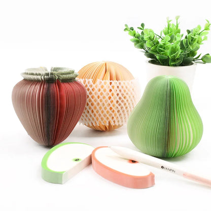 Fruit Sticky Notes Set | Creative DIY Memo Pads for Wall Decoration