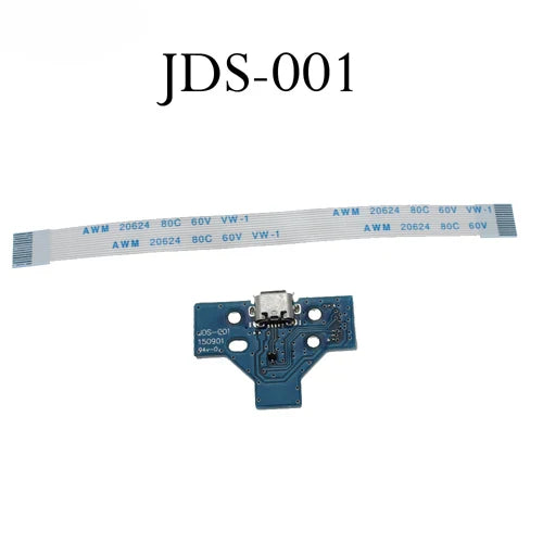 PS4 Controller Charging Port Replacement Board | Micro USB Socket with Flex Cable