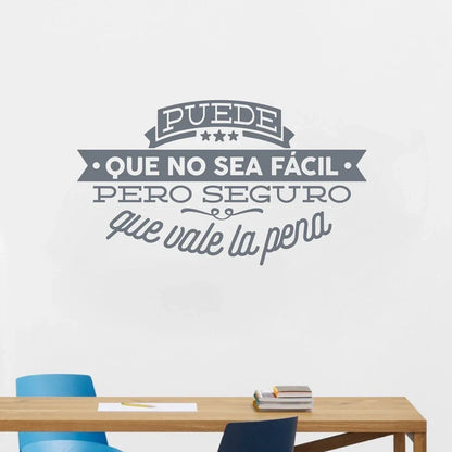 Spanish Inspiring Quote Wall Decals | Vinyl Sticker for Home Decor