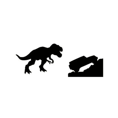 T-Rex Dinosaur Car Sticker | Jeep Window Decal for Laptop and Car Decoration