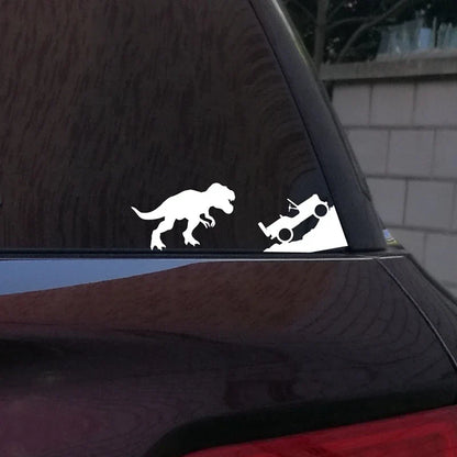 T-Rex Dinosaur Car Sticker | Jeep Window Decal for Laptop and Car Decoration