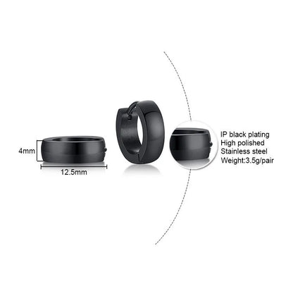 VNOX Stainless Steel Hoop Earrings for Men Women | Small Huggie Earrings