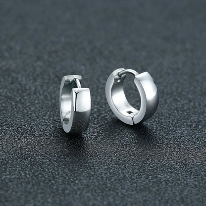 VNOX Stainless Steel Hoop Earrings for Men Women | Small Huggie Earrings