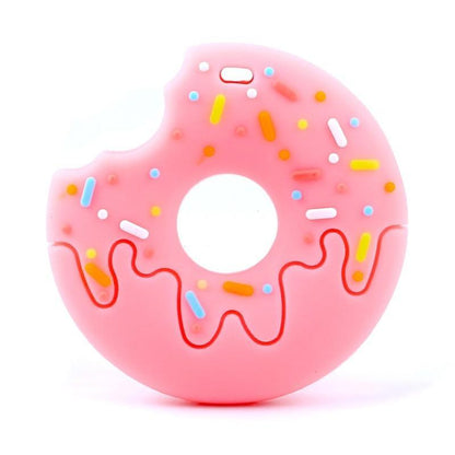Gingerbread Man Raccoon Donut Silicone Teether Latex Free Teething Toy Baby Gift Food Grade Silicone