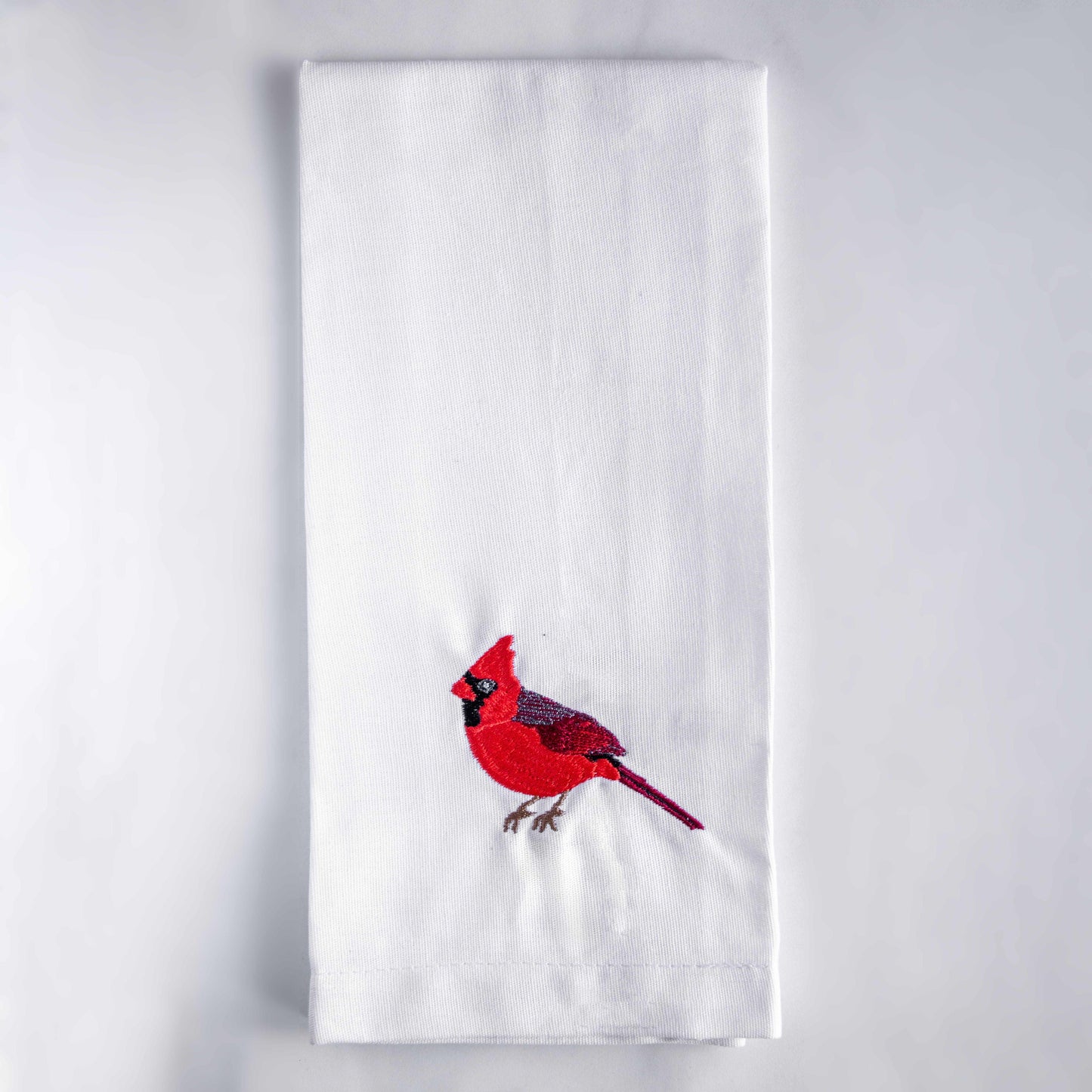 100% Cotton Tea Towels with Bird Embroidery - Kitchen Towels