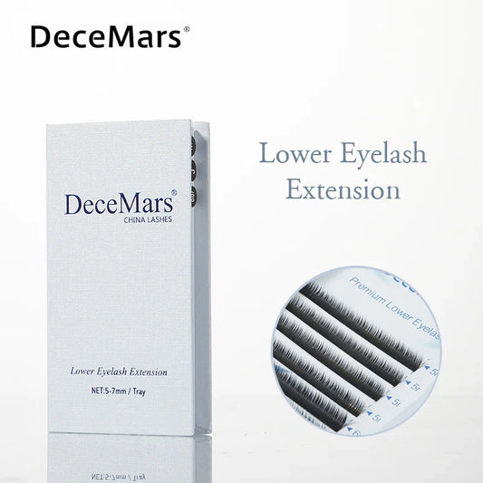 DeceMars Lower Lash Extension 5mm 6mm 7mm | Under Eye Eyelash Supplies